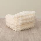 ふわとろ ポコポコ ビーズソファ Small アイボリー 6枚目画像