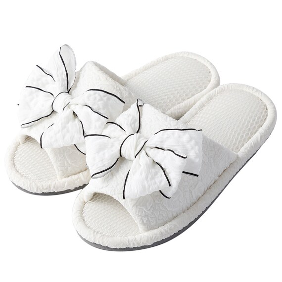 スリッパ M (リボンMS アイボリー nrSRx4s) 1枚目画像