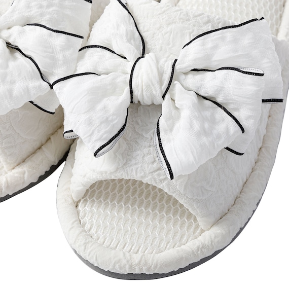 スリッパ M (リボンMS アイボリー nrSRx4s) 5枚目画像