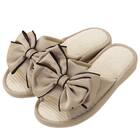 スリッパ M (リボンパイル モカ nrSRx3s) 1枚目画像