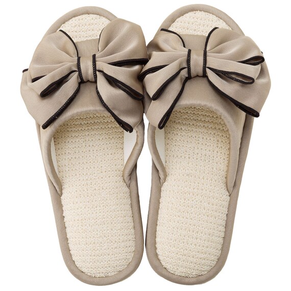 スリッパ M (リボンパイル モカ nrSRx3s) 2枚目画像