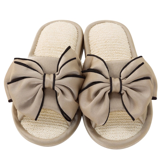 スリッパ M (リボンパイル モカ nrSRx3s) 5枚目画像