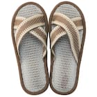 スリッパ M (クロス ブラウンnrSRx7s) 2枚目画像