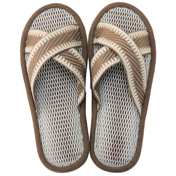 スリッパ M (クロス ブラウンnrSRx7s) 2枚目画像