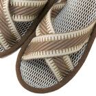 スリッパ M (クロス ブラウンnrSRx7s) 6枚目画像