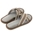 スリッパ M (クロス ブラウンnrSRx7s) 7枚目画像