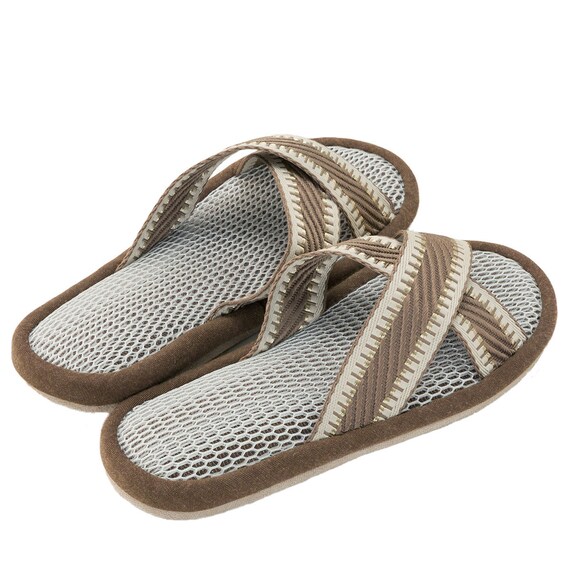 スリッパ M (クロス ブラウンnrSRx7s) 7枚目画像