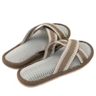 スリッパ M (クロス ブラウンnrSRx7s) 7枚目画像