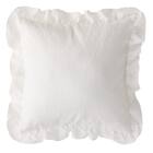 クッションカバー(フリル アイボリー rSCqe1) 1枚目画像