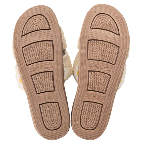 サンダル M (ニットH アイボリー nrSDx2s) 3枚目画像