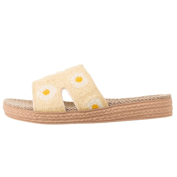 サンダル M (ニットH アイボリー nrSDx2s) 4枚目画像