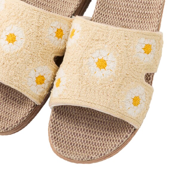 サンダル M (ニットH アイボリー nrSDx2s) 6枚目画像