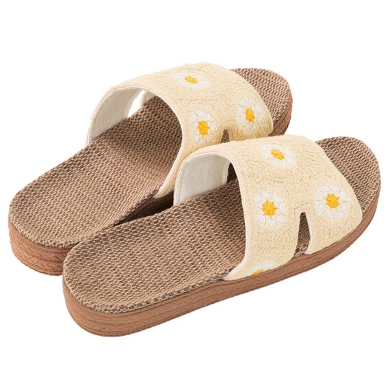 サンダル M (ニットH アイボリー nrSDx2s) 7枚目画像