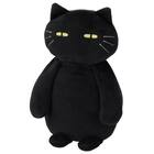 背当てクッション(デコネコ ブラック) 1枚目画像