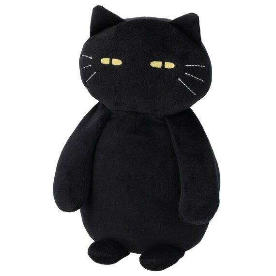 背当てクッション(デコネコ ブラック) 1枚目画像