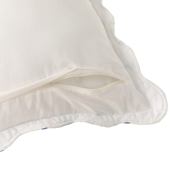 クッションカバー(SLキルトアオバナ rSCz5) 3枚目画像