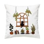 クッションカバー(デコネコ刺繍) 1枚目画像