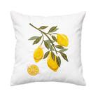 クッションカバー(レモン刺繍) 1枚目画像