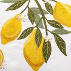 クッションカバー(レモン刺繍) 5枚目画像