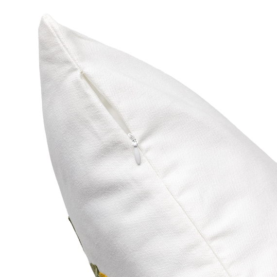 クッションカバー(レモン刺繍) 6枚目画像