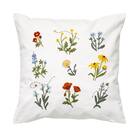 クッションカバー(花刺繍) 1枚目画像