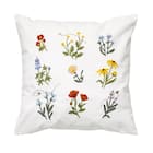 クッションカバー(花刺繍) 1枚目画像