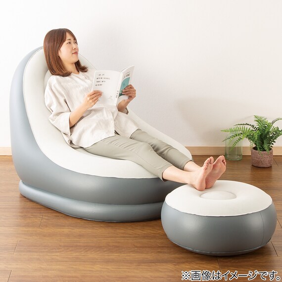 エアソファ 手動ポンプ付き(1P AS-R01) 3枚目画像