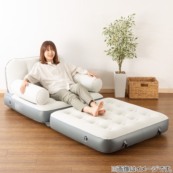 エアソファベッド 手動ポンプ付き(AS-R02) 3枚目画像