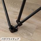 【2点セット】洗えるバタフライチェア ワイド+洗える折りたたみスツール(ベージュ) 12枚目画像