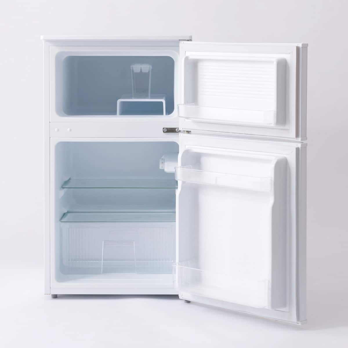 冷蔵庫(ニトリ) 90L BR2C01WH 90L 直冷式2ドア冷凍冷蔵庫 (BR2C01WH) 延長保証付き (リサイクル回収