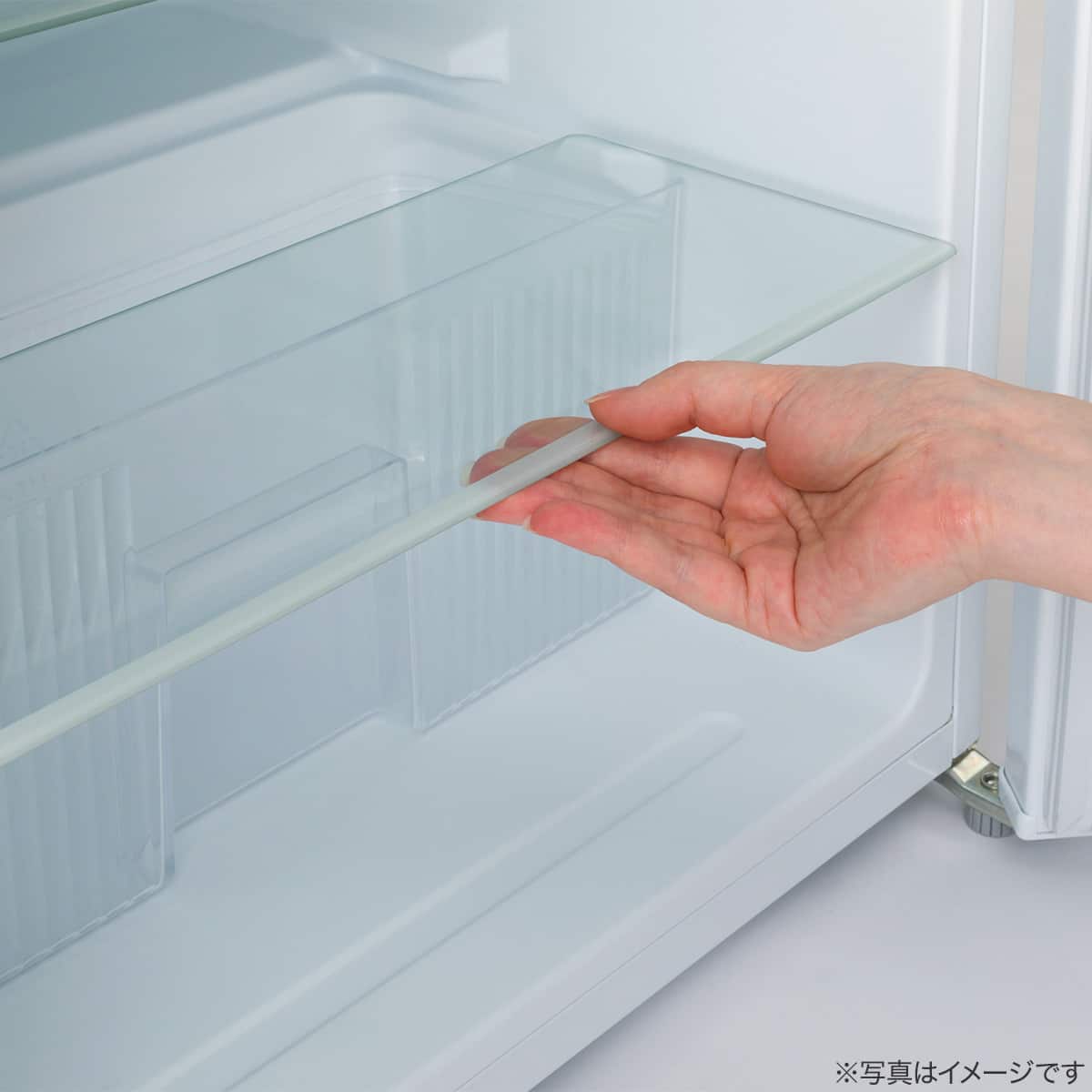90L 直冷式2ドア冷凍冷蔵庫 (BR2C01WH) 延長保証付き (リサイクル回収