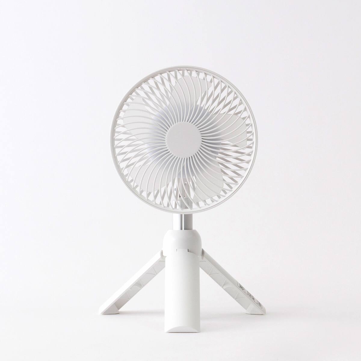 充電式 首振り伸縮スタンドファン(ライト付き ホワイト) | ニトリ