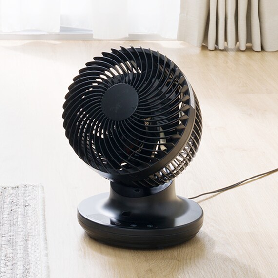 上下左右自動首振り DCモーターサーキュレーター(14畳用 ブラック) 1枚目画像