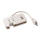 持ち運びできるコンパクトマルチタップ(モカ) 5枚目画像