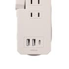 持ち運びできるコンパクトマルチタップ(モカ) 8枚目画像