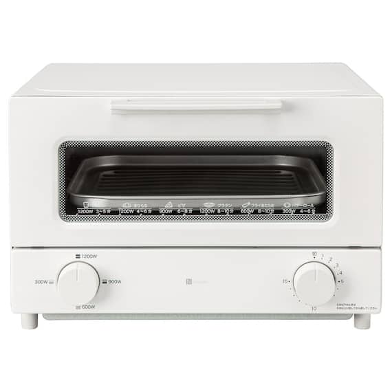 W切り替え式オーブントースター 4枚 (AC2C03 ホワイト) 1枚目画像