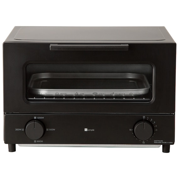 W切り替え式オーブントースター 4枚 (AC2C03 ブラック) 1枚目画像