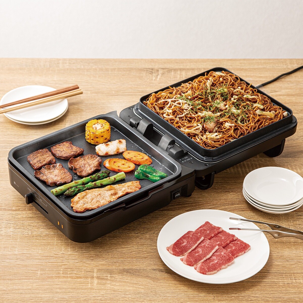 折りたたみホットプレート 「Tatte!」 (WA2C03 ブラック) | ニトリ