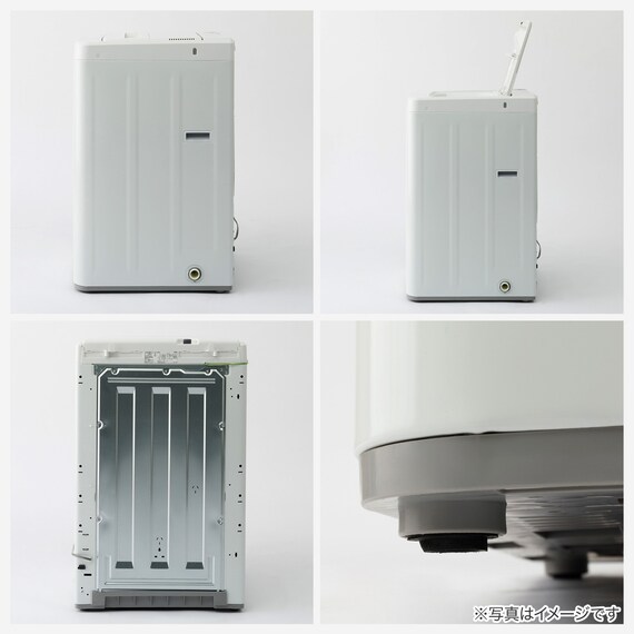 【家電3点セット】一人暮らし 90L冷蔵庫＋4.5kg洗濯機+ヘルツフリーレンジセット(ホワイト) 13枚目画像