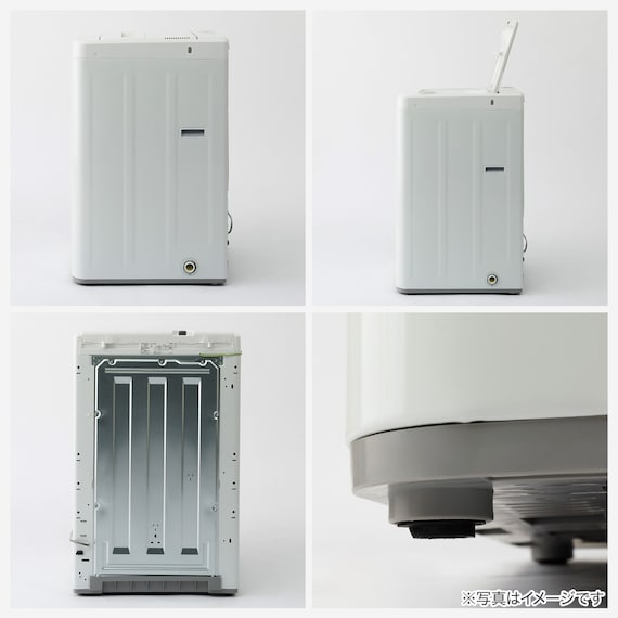 【家電3点セット】一人暮らし 90L冷蔵庫+4.5kg洗濯機+ヘルツフリーレンジセット(ホワイト) 13枚目画像