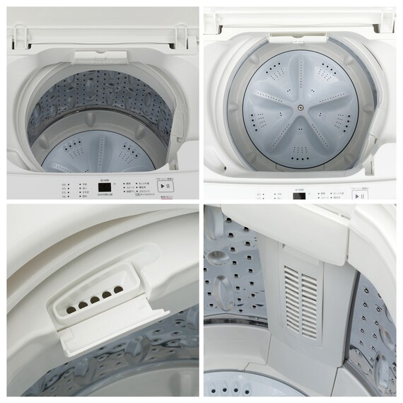 【家電2点セット】90L冷蔵庫+4.5kg洗濯機セット (ホワイト) 12枚目画像