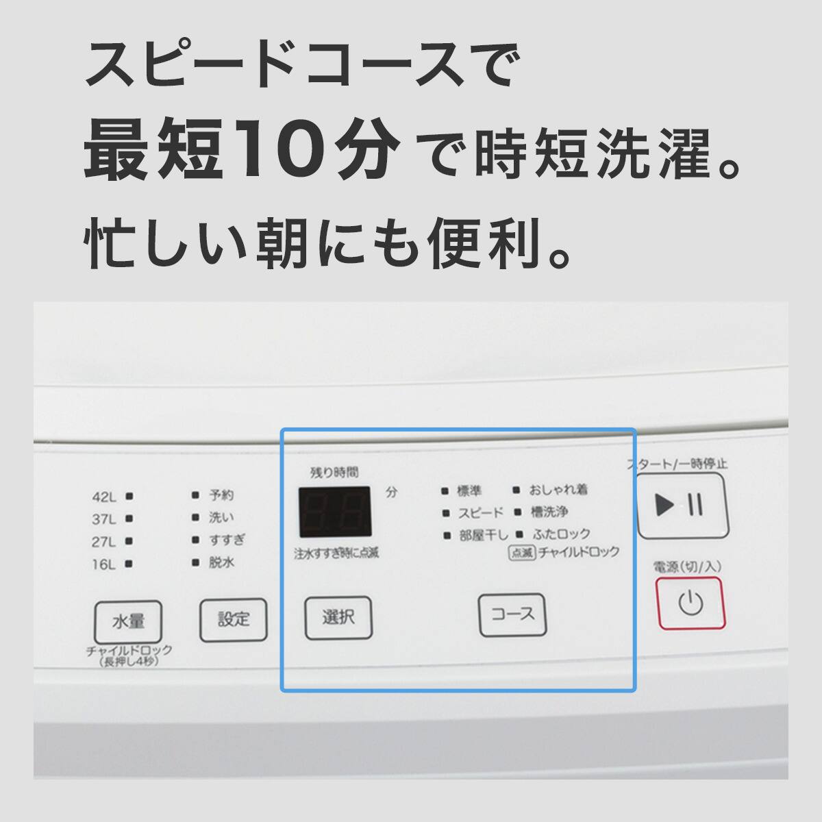4.5kg全自動洗濯機(NT45T1 ホワイト) | ニトリネット【公式】 家具