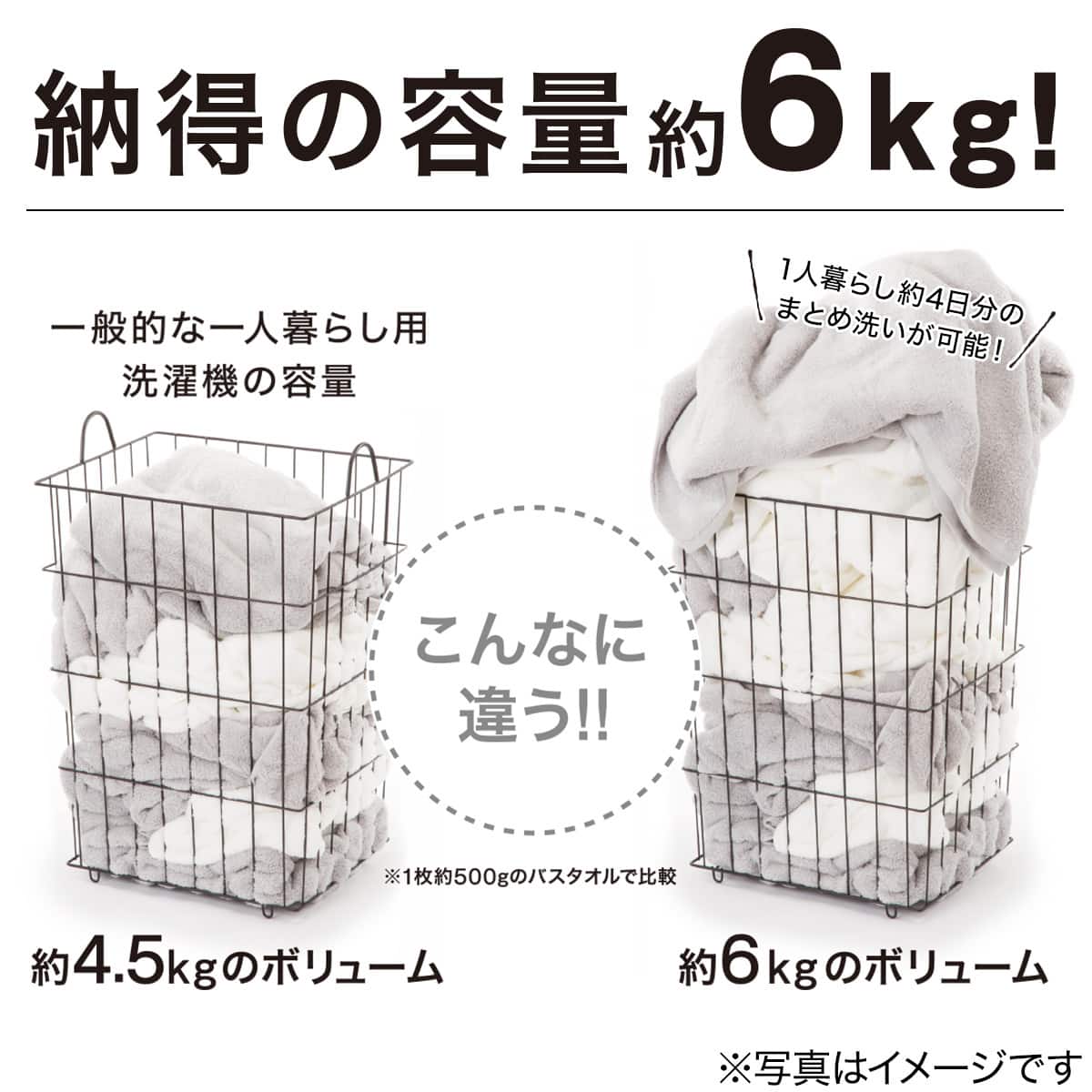 家電2点セット】霜取り不要160L冷蔵庫+6kg洗濯機セット (ホワイト