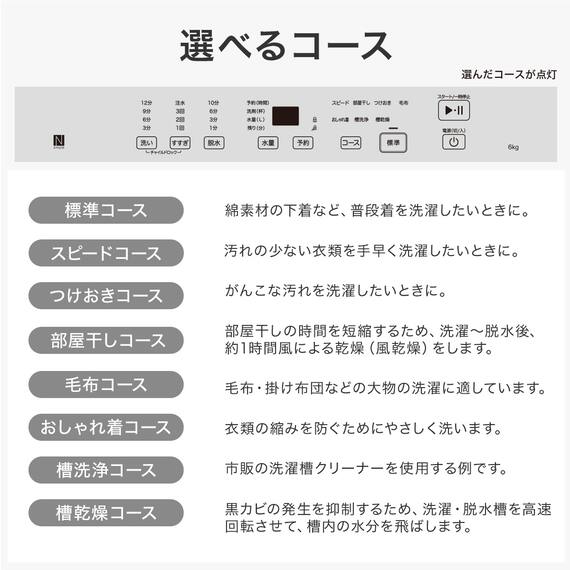 【家電2点セット】霜取り不要160Ｌ冷蔵庫+6kg洗濯機セット (ホワイト) 13枚目画像