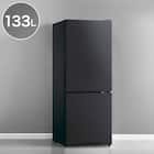 【家電2点セット】133L冷蔵庫+6kg洗濯機セット (ブラック) 2枚目画像