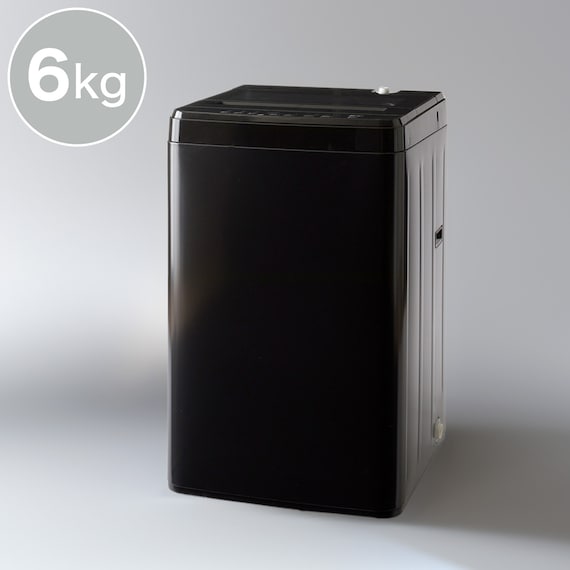 【家電2点セット】霜取り不要160L冷蔵庫+6kg洗濯機セット (ブラック) 7枚目画像