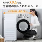 【家電2点セット】霜取り不要160Ｌ冷蔵庫+6kgスリムドラム式洗濯機 (乾燥なし)セット (ブラック) 10枚目画像