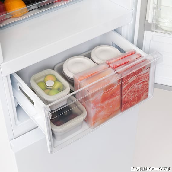 【家電2点セット】237L冷蔵庫+10kgドラム式洗濯乾燥機セット(ホワイト) 6枚目画像