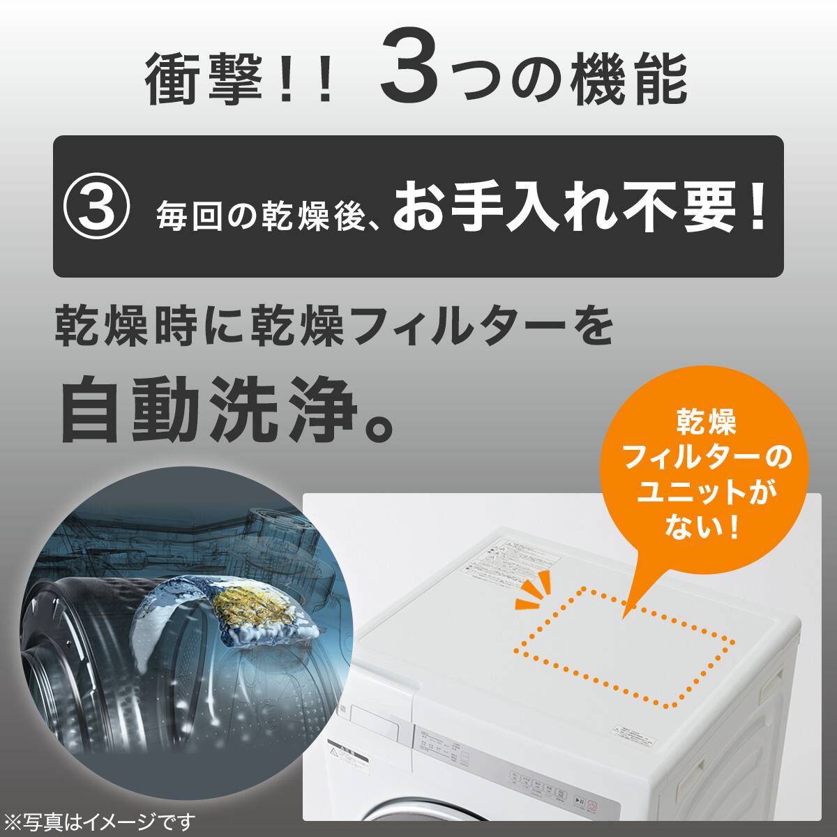 10kgドラム式洗濯乾燥機 (ND100KL1 ホワイト)(リサイクル回収なし
