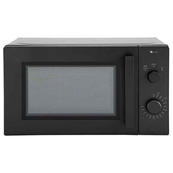 シンプルでちょうどいい 電子レンジ 17L(BK2G02 ブラック) 1枚目画像